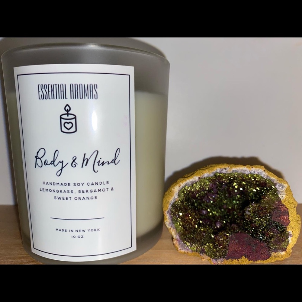 SOLD Handmade Soy Candle Body & Mind